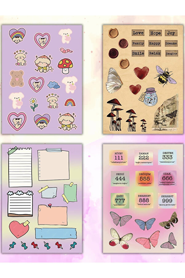 Mielibon DIY Sticker Book 16 Pages 600+ Stickers- Trendyol