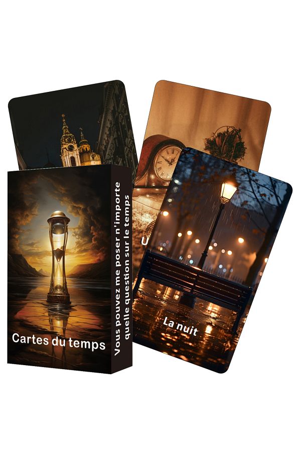 Choice-A619 French Tarot Cards, Time Oracle Cards, Divine Timing Oracle Deck, Answers to All Your Timing Re 1