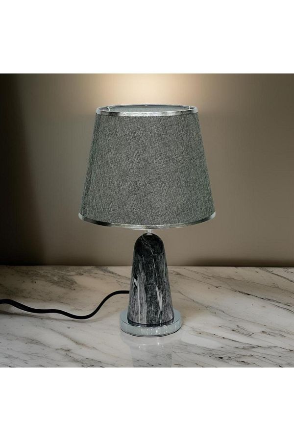 DEC10-Elegant gray bedside lamp 1