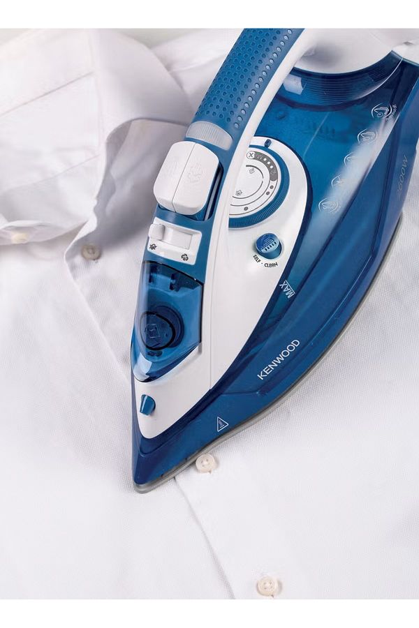 Kenwood-2600W Self-Clean and Anti-Calc Steam Iron with Auto Shut Off Function Blue and White 350ml 1