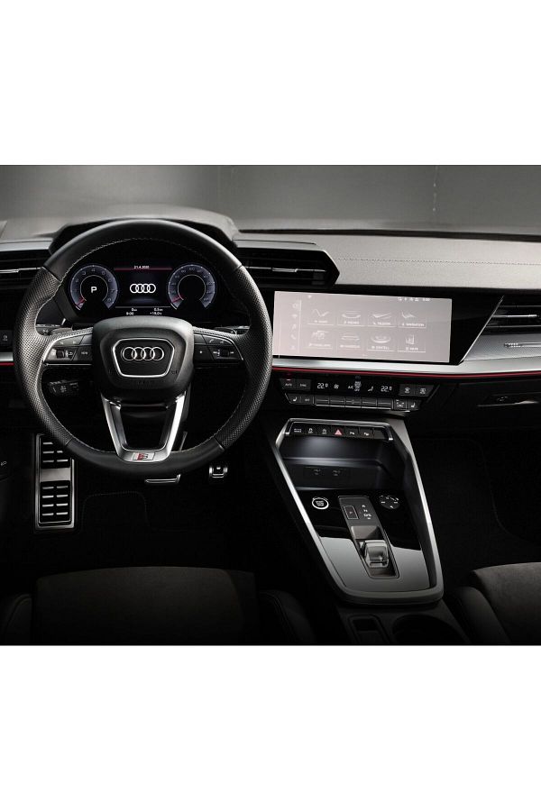UNIVERSAL CAR-Navigation Protection Film Audi A3 Sedan 2020-2024, Duragon, silicone, installation kit 1