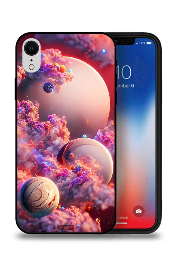 Tolwak-Apple iPhone XR Protective Case Clouds Abstract Art 1