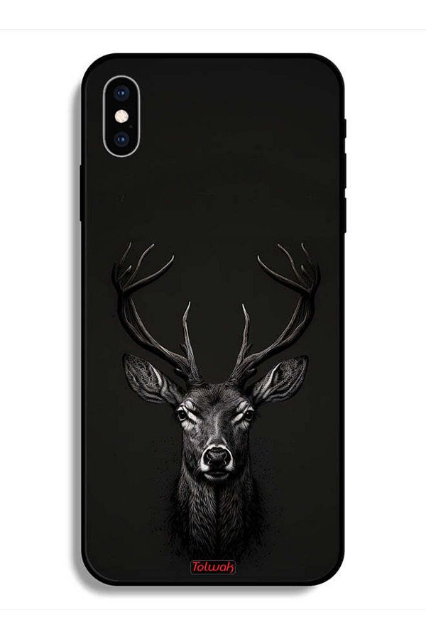 Tolwak-Protective Case For Apple iPhone X Deer Digital Art 1