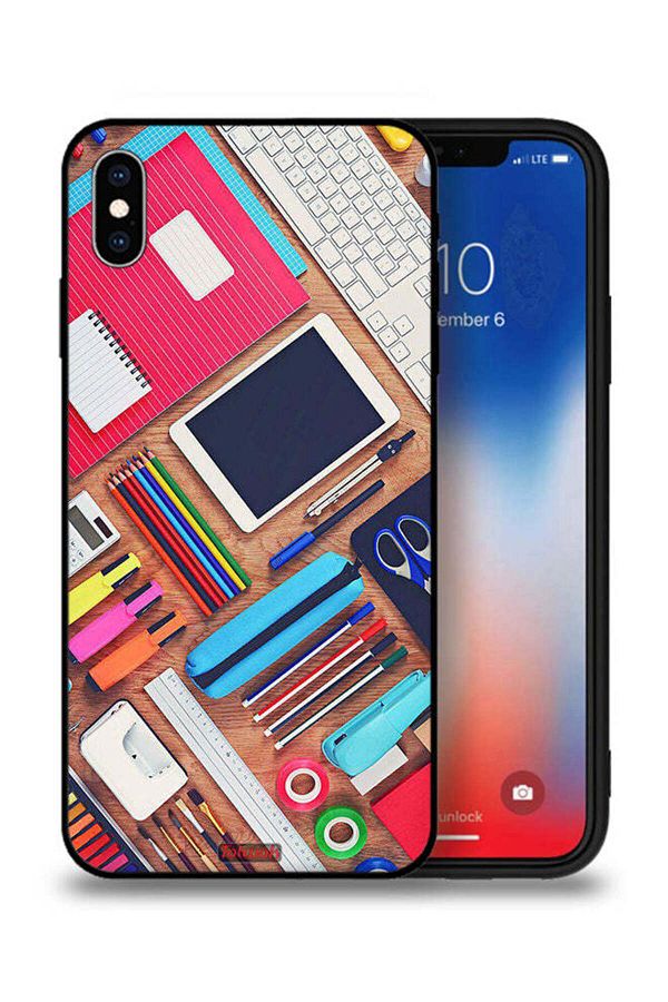 Tolwak-Apple iPhone XS Max Protective Case Girl Hobby Desk 1