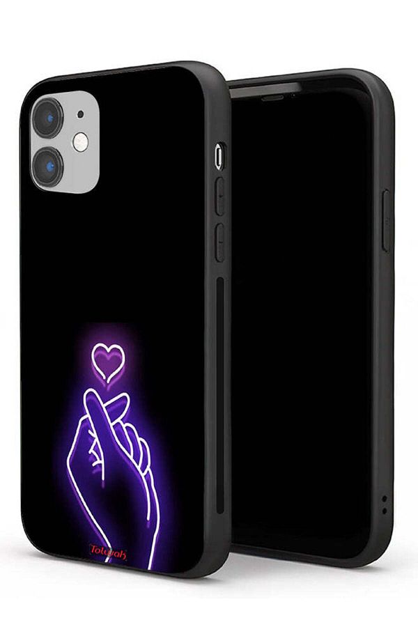Tolwak-Apple iPhone 11 Protective Case Snap Small Heart 1