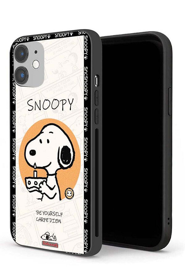 Tolwak-Apple iPhone 12 Protective Case Snoopy Be Yourself 1