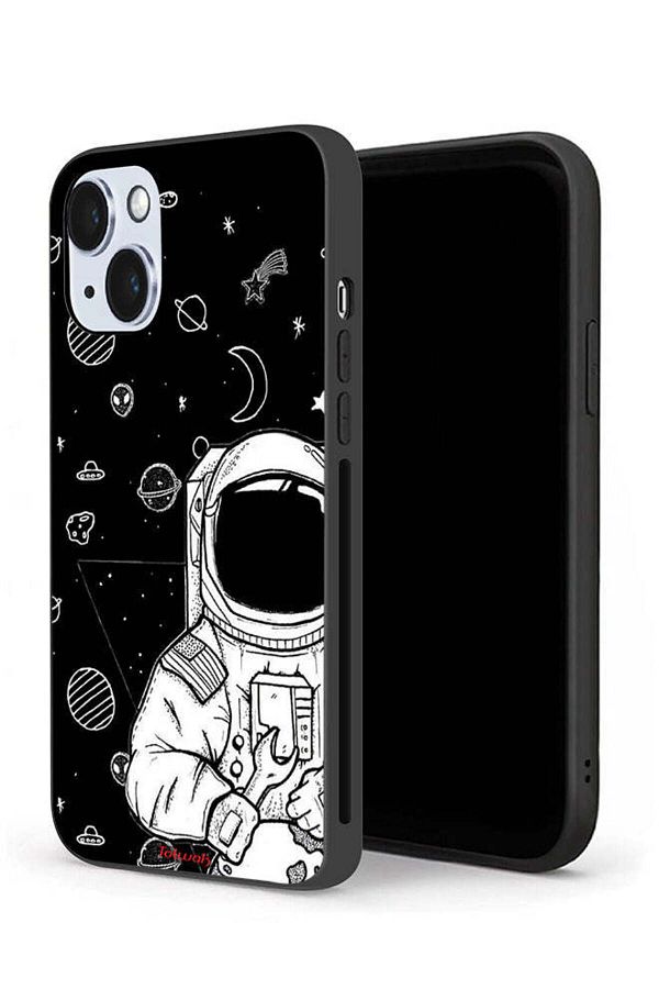 Tolwak-Apple iPhone 14 Plus Protective Case Astronaut Art 1