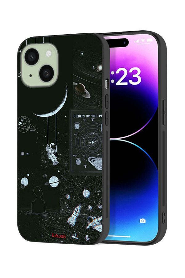 Tolwak-غطاء حماية لجهاز Apple iPhone 15 Plus - مدارات الكواكب 1
