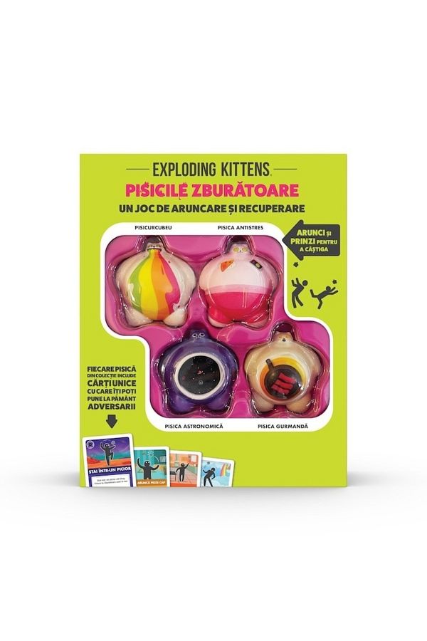 Exploding Kittens-Game, Flying Cats, Romanian 1