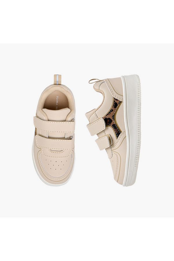 Flora Bella by Shoexpress-Flora Bella Panelled Sneakers with Hook and Loop Closure 1
