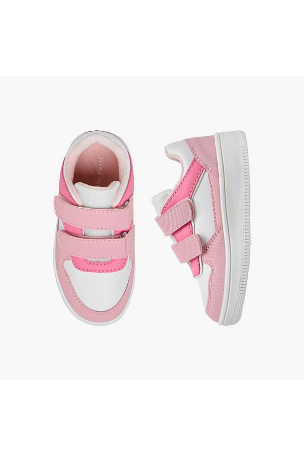 Flora Bella by Shoexpress-Flora Bella Panelled Sneakers with Hook and Loop Closure 1