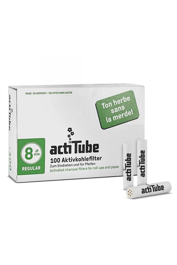 Actitube-Set of Activated Carbon Filters ActiTube ceramic caps Regular 8mm x 100 pieces in a box 1