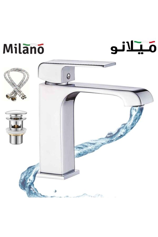 Danube Home-: Milano Power Wash Basin Mixer W/ Pop Up Waste 1