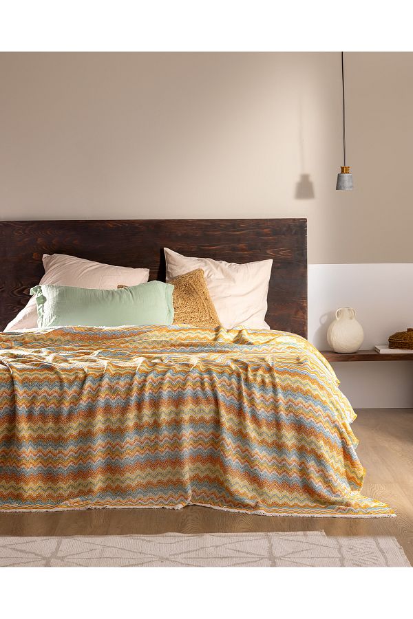 Madame Coco-Blasimon Double Cotton Bedspread - Colorful 1