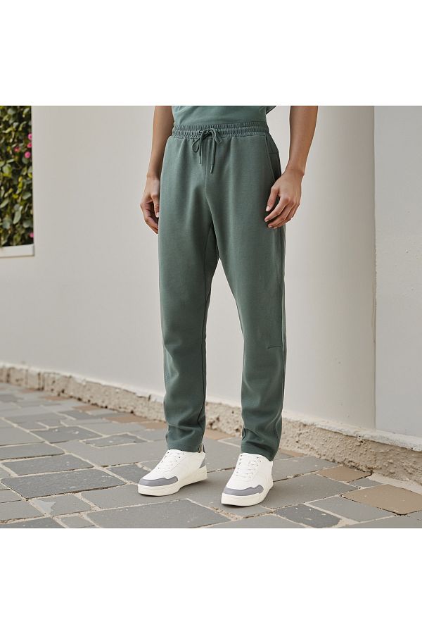 Kappa-Kappa Logo Detail Pants with Drawstring Closure and Pockets 1