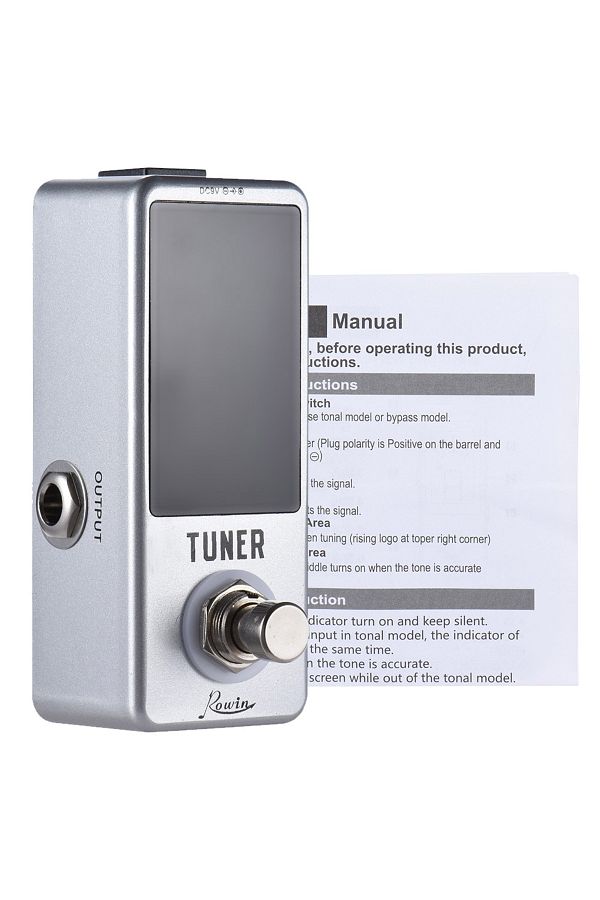 Choice-Silver LT-910 Guitar Effects Mini Chromatic Tuner Pedal LED Display True Bypass Stringed Instrument 1