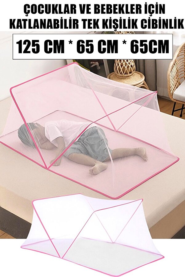 CMT KATLANABİLİR PEMBE ÇOCUK VE BEBEK CİBİNLİK
