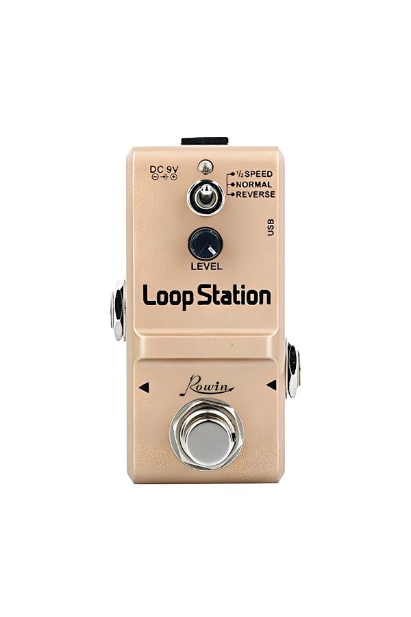 Choice-Rowin Mini Loop Station 48K Looper Pedal Unlimited Overdubs 10 Minutes of Looping, 1/2 time, and ... 1
