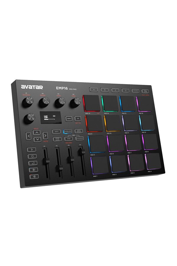 Choice-black EMP16 MIDI Pad Controller Beat Maker Machine With Bluetooth, 16 RGB Velocity Sensitive Beat Pa 1