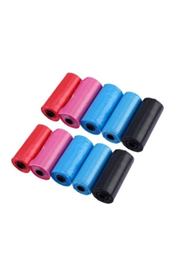 Ropet-Set of 8 rolls of household waste bags for feces, 8 rolls x 15 bags, Hygienic bags for dogs and cats 1