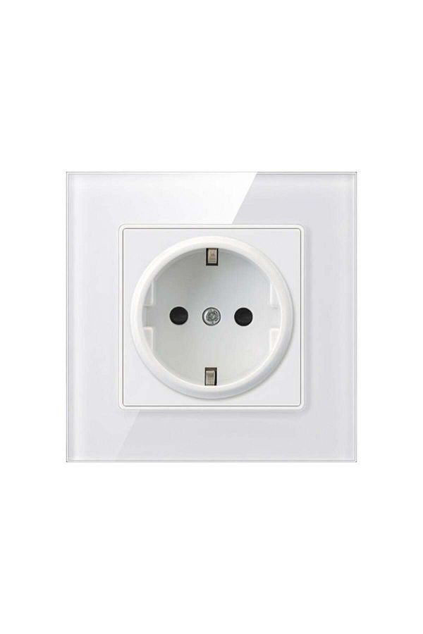 TECHSTAR-® Crystal Ts1 Socket, Tempered Glass, Single, Frost White Color, 16a 1