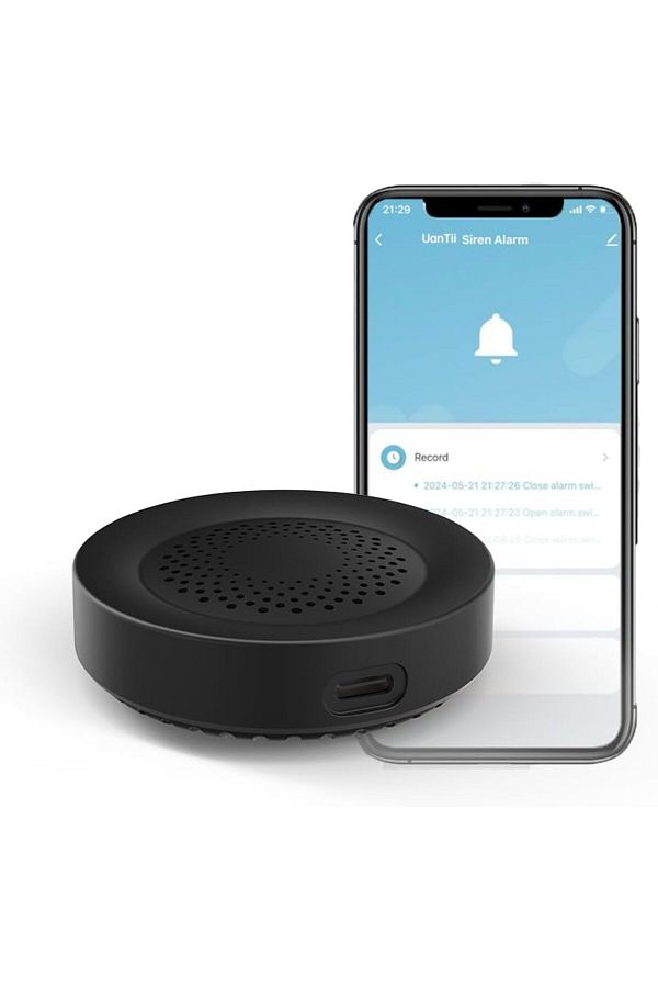 UanTii-Tuya Smart Siren Alarm 100dB Loud Speaker Wifi Siren Speaker with Strobe Light Alert for Home 1