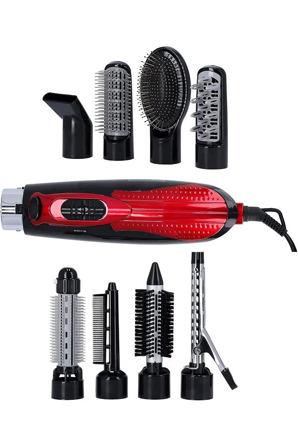 Olsenmark-Multi Function Hair Styler, 8 In 1 - 3 Heat & 2 Speed Setting - 360 Degree Swivel Cord - S 1