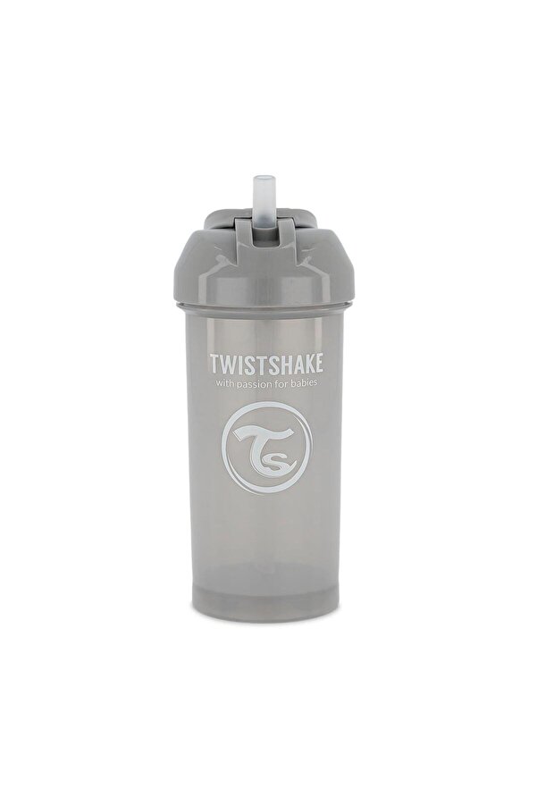 Twistshake Gri Pipetli Alıştırma Bardağı (6+ Ay) (360 ml)