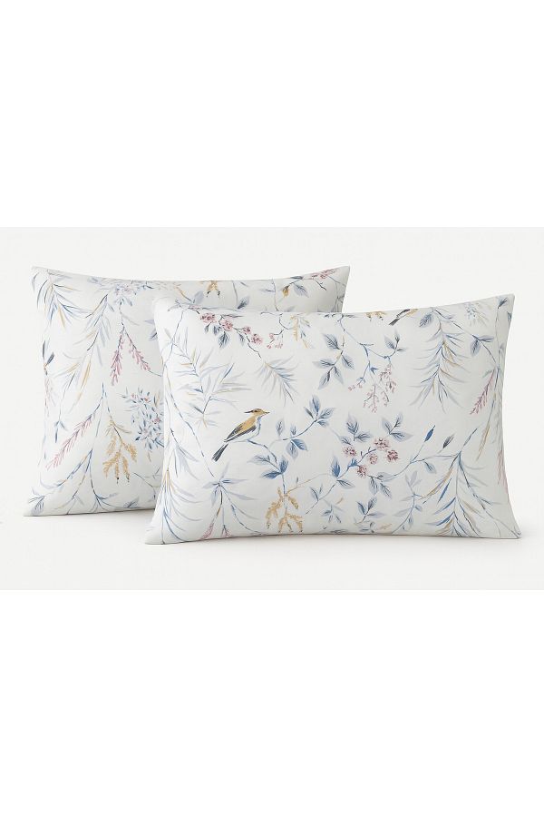 Sinada-100% Cotton Bird Pillow Case Set of 2 1