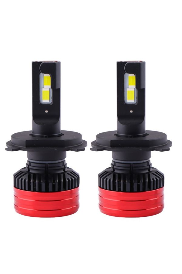 TECHSTAR-Set of 2 Techstar® P28 Auto LEDs, H4, 80w, 12500 Lumens, 6500K, AUTO, 12-24 Volts, CSP, Canbus, Copp 1