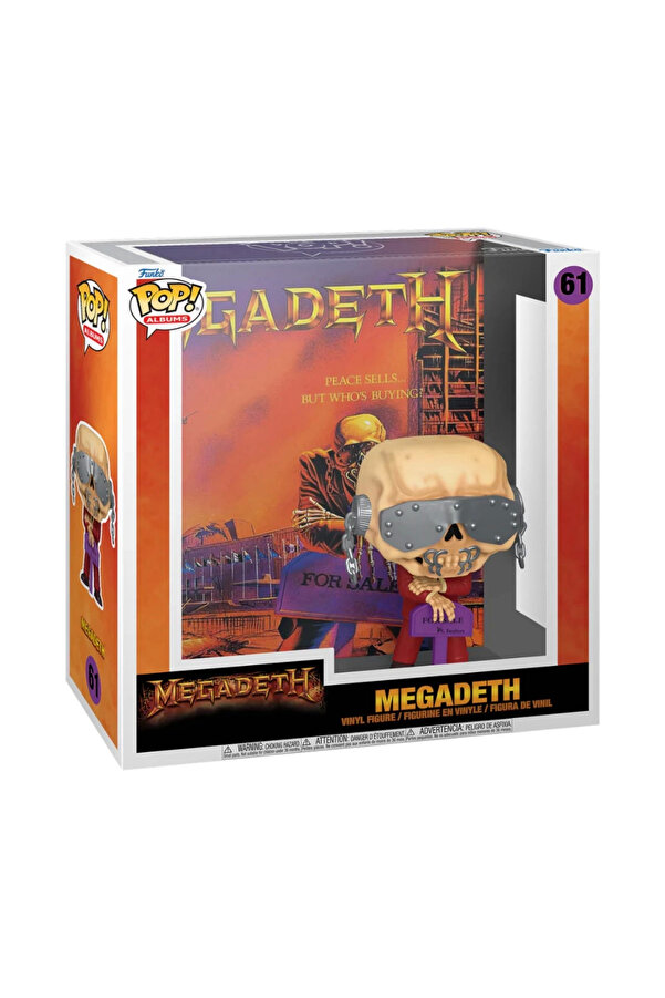 NEWBRENDHOME Öğretici Eğitici Oyuncaklar Funko POP Albums: Megadeth - 72589 Kız Erkek Çocuk Oyuncak