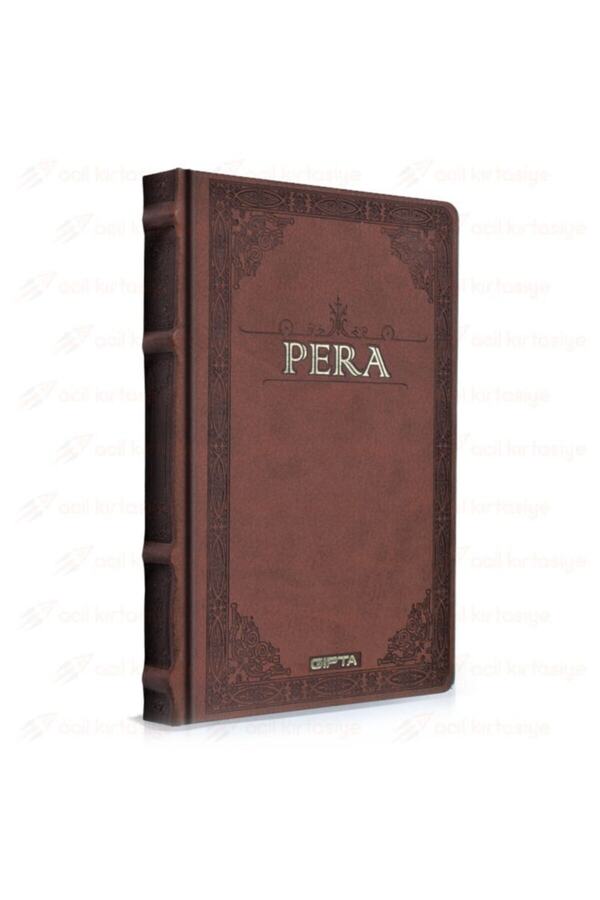 Gıpta-Pera 17X24 Claret Red Unlined Leather Cover Hardcover Notebook 1