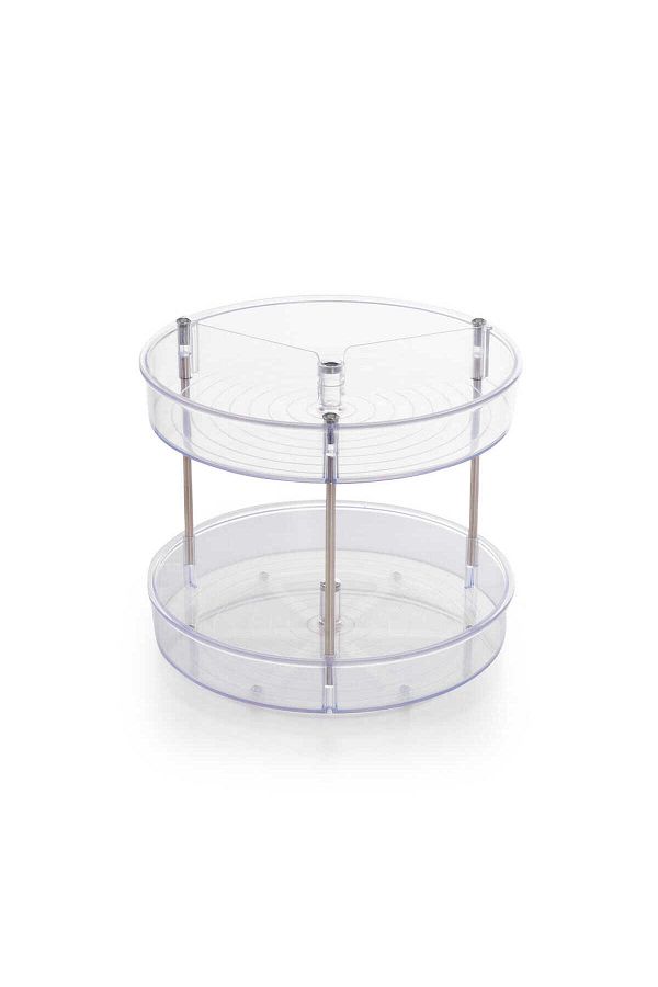 Prima Nova-Primanova Elpida Transparent Two-Tier Rotating Shelf 1
