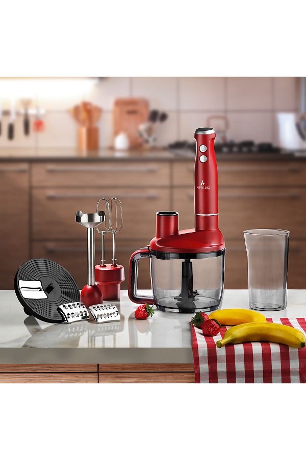 Aryıldız-Red Multi-Functional Food Processor 1
