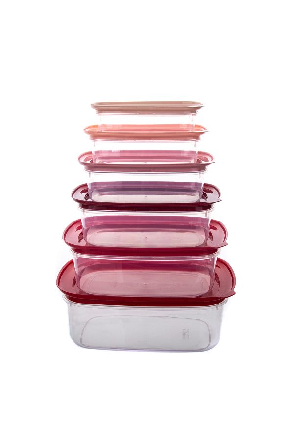 klt-Nest Storage Set Red 12 Pieces 1