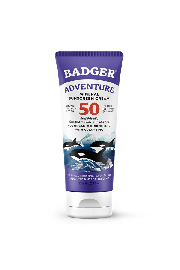 Badger Macera Sporları Organik Güneş Kremi Spf50 87ml