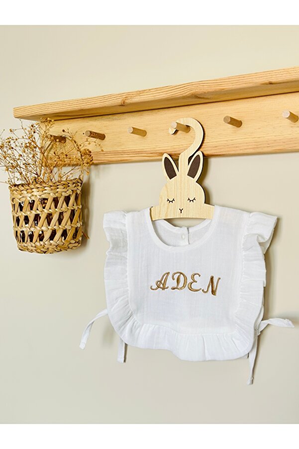 JUNİPERUS Kişiye Özel  Multı Müslin Bebek Salya Önlük & Fular  %100 Organik Pamuk