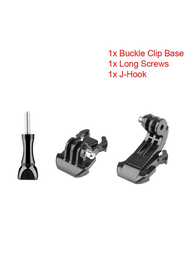 Choice-B J Hook Quick Release Mount Base Screw For GoPro Hero 12 11 10 9 8 7 6 5 SJCAM Insta360 X2 X3 DJI . 1