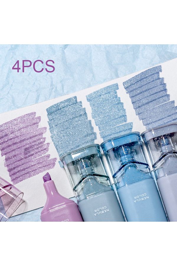 Choice-B Glitter Highlighters, Flexible Line Width and Smudge-Proof Water-Based Ink for Sparkling Note-Tak. 1