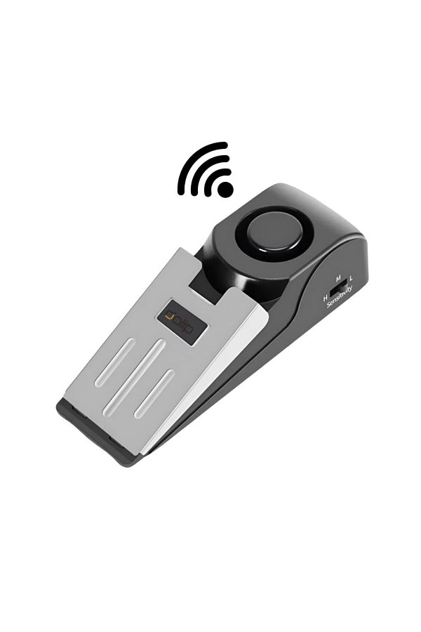 ONSG-Door Stop with Alarm System, Dalip, Anti-Burglar with 120dB Alarm, Adjustable Sensitivity, Black 1