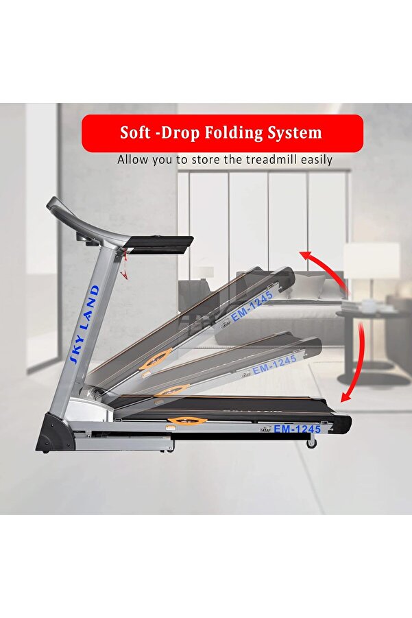 Skyland جهاز جري كهربائي مع إمكانية الطي، وخاصية الميل التلقائي - Main Image