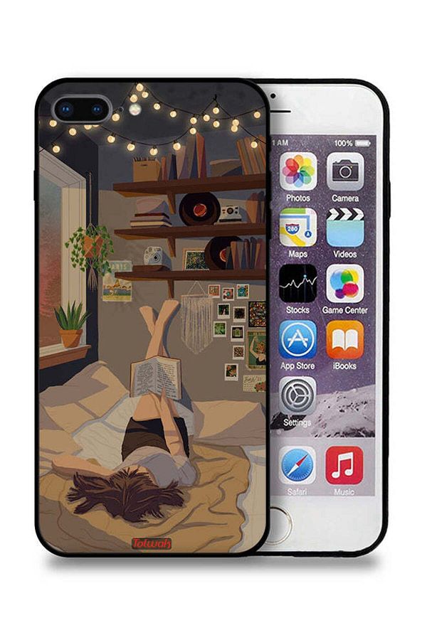 Tolwak-Apple iPhone 7 Plus Protective Case Studying Art 1