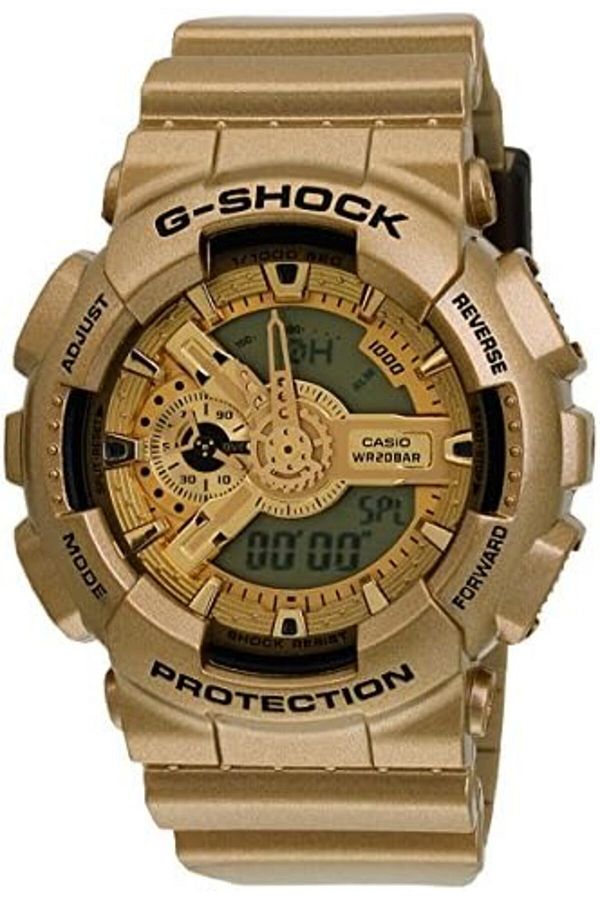Casio-Casio G-Shock Men's Watch GA110GD-9A with Gold Dial and Resin Band 1
