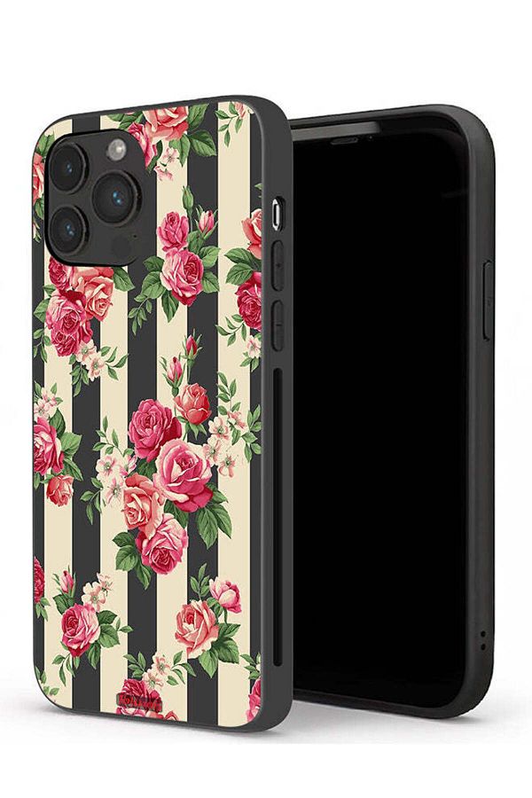 Tolwak-Apple iPhone 13 Pro Protective Case Roses Pattern 1