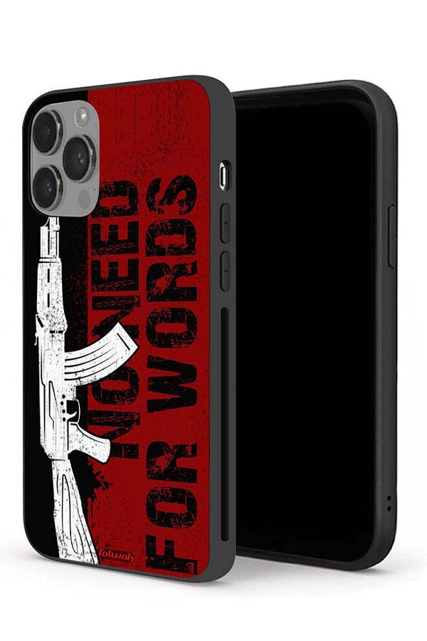 Tolwak-Apple iPhone 14 Pro Protective Case No Need For Words 1