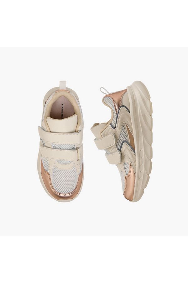 Flora Bella by Shoexpress-Flora Bella Panelled Sneakers with Hook and Loop Closure 1