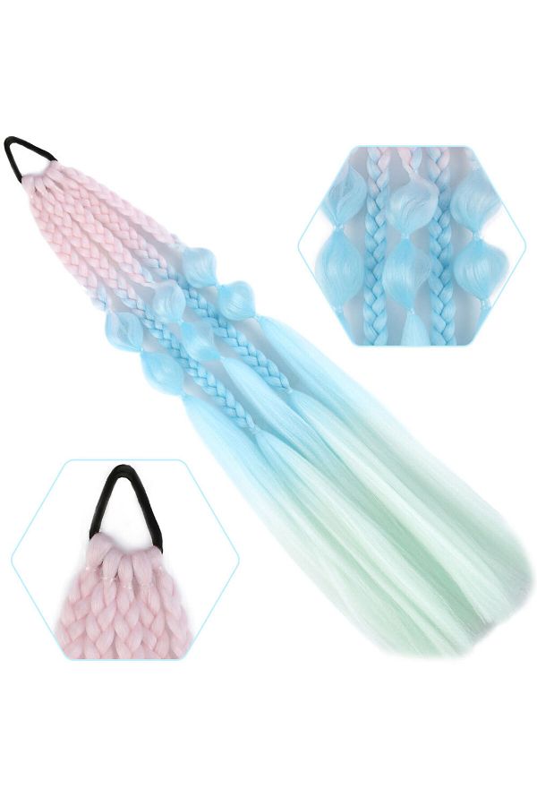 Emperium-Bn and Straight Casual Braided Elastic Ponytail / Acm08 1