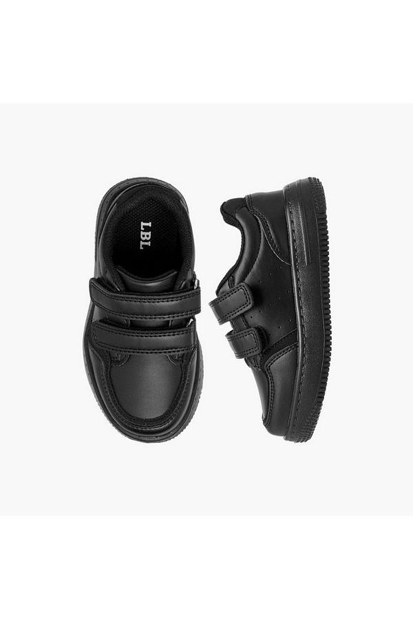 LBL by Shoexpress-LBL by Shoexpress Perforated School Shoes with Hook and Loop Closure 1