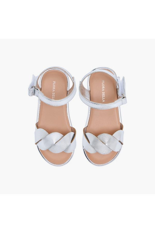 Flora Bella by Shoexpress-Flora Bella Strap Detail Sandals with Hook and Loop Closure 1