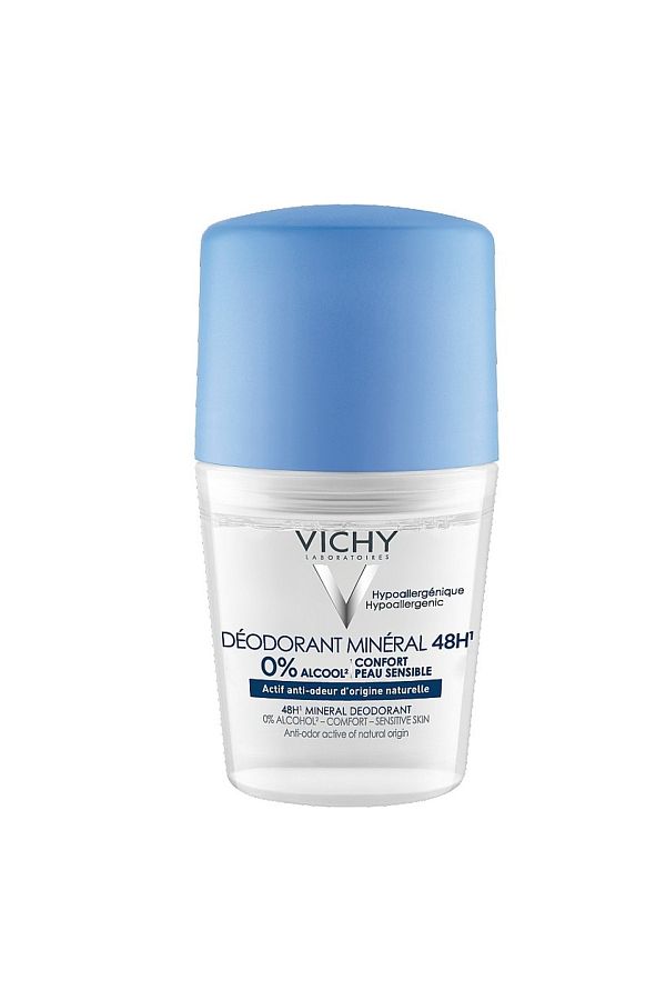 Vichy-Deodorant mineral roll-on fără săruri de aluminiu 48h, 50 ml, Roll-On, 50 ml 1